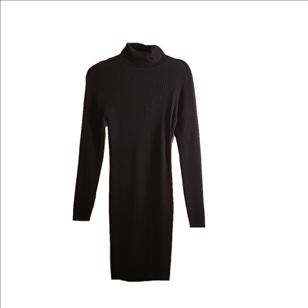 🖤NWOT Love Tree Knit Turtleneck Dress Black XL